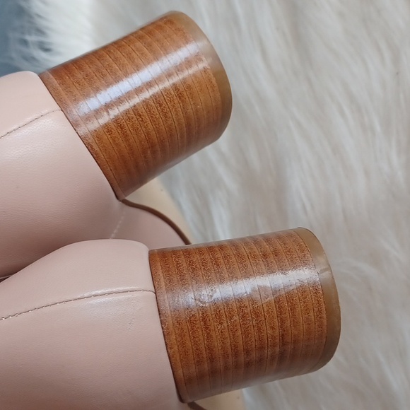 Nude leather booties - Picture 5 of 13